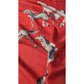 Vintage Collectible Pure Mulberry Silk Red Scarf Brand CASTEL Hand Rolled edges 1960s