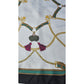 Vintage Collectible Pure Twill Silk Scarf Brand RICHEL Paris Hand Rolled edges 1970s