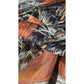 Vintage Pure Twill Silk Square French Scarf Mallard Duck Pond Motif ,1980s