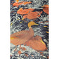 Vintage Pure Twill Silk Square French Scarf Mallard Duck Pond Motif ,1980s