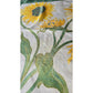 Vintage Hand-Painted Silk Scarf Sunflower Floral Art ,Signed, French Provenance