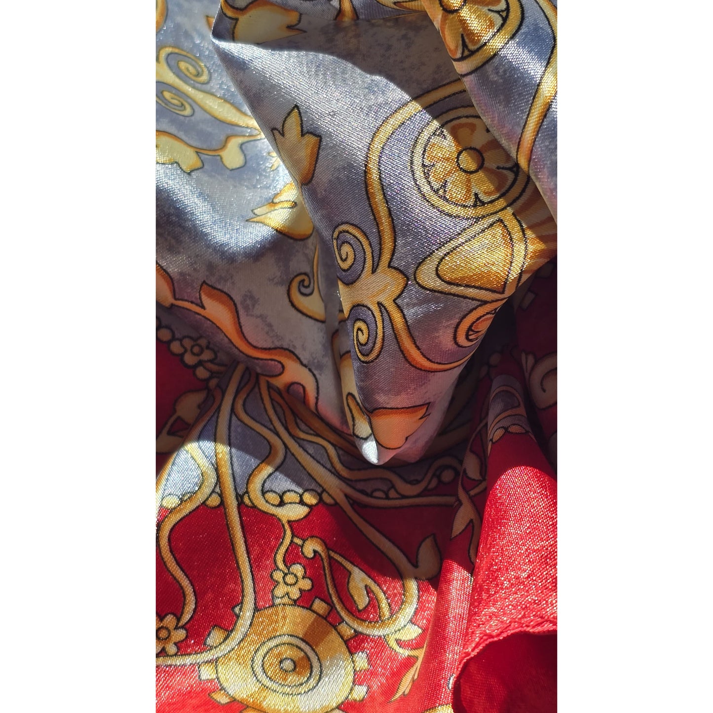 Vintage Francois 1er PIERRE BALMAIN PARIS Luxurious  Square Polyester Scarf