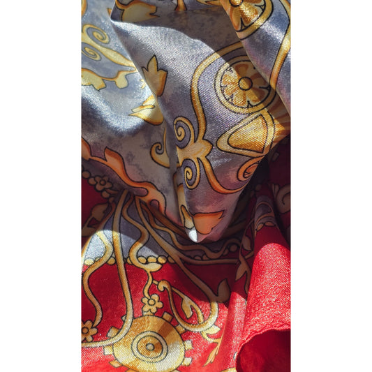 Vintage Francois 1er PIERRE BALMAIN PARIS Luxurious  Square Polyester Scarf