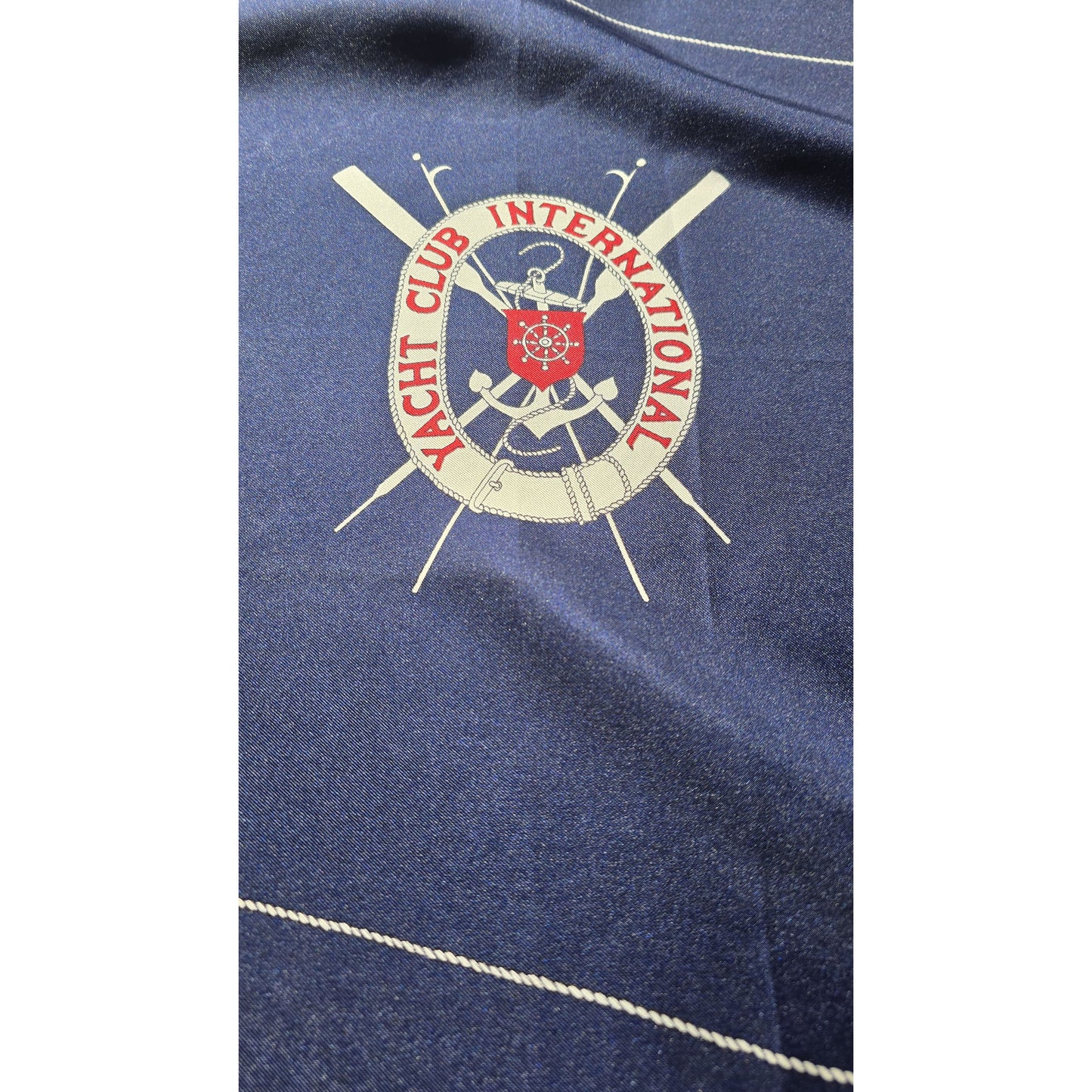 Vintage Pancaldi "Yacht Club International" Pure Silk Scarf