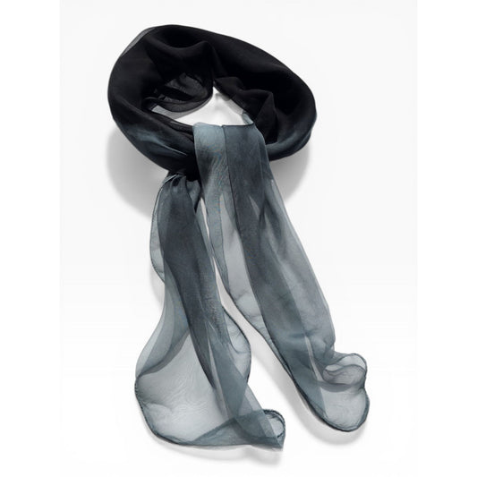 Hand-Dyed Silk Chiffon Square Scarf ,Made in India