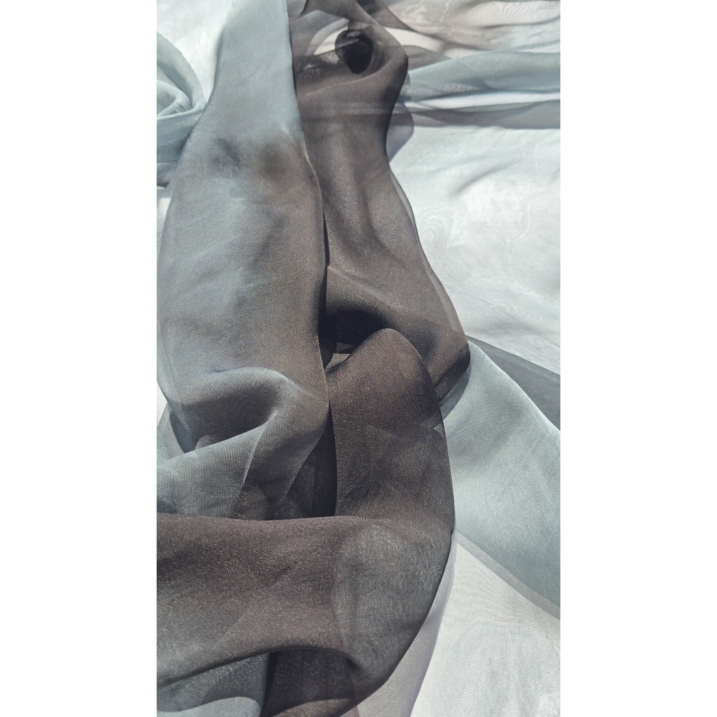 Hand-Dyed Silk Chiffon Square Scarf ,Made in India