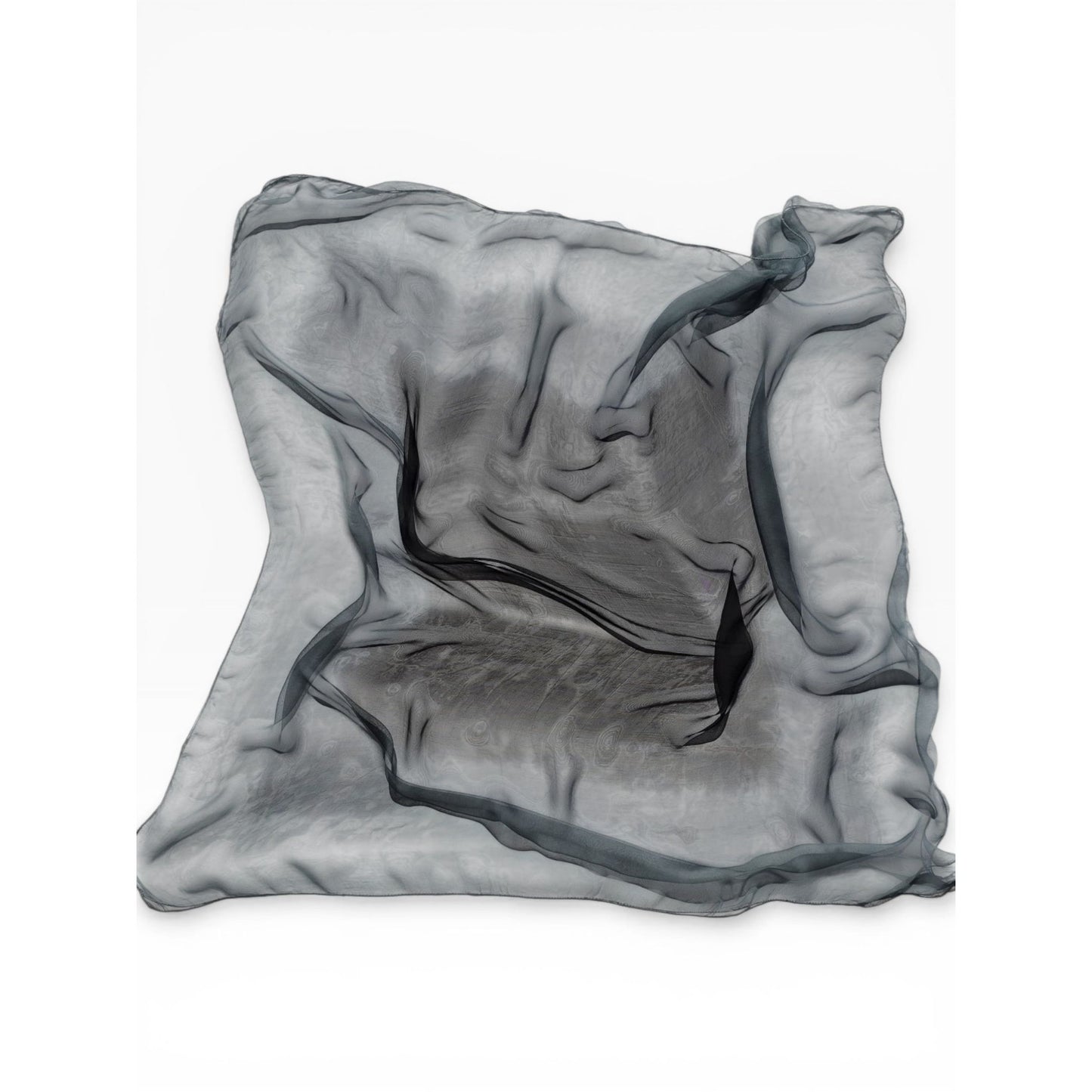 Hand-Dyed Silk Chiffon Square Scarf ,Made in India