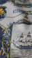 Vintage French Warlo Paris Pure Silk Scarf Hand Rolled Edges Nautical Design