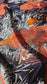 Vintage Pure Twill Silk Square French Scarf Mallard Duck Pond Motif ,1980s