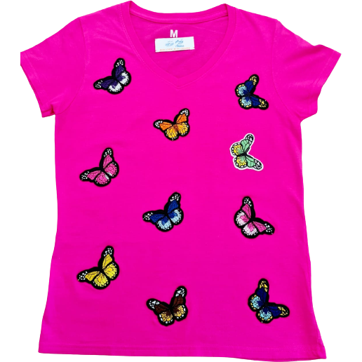 Butterflies Patch T-Shirt