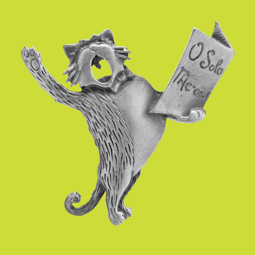 "Le Chat Chanteur" Brooch For Cat Lovers