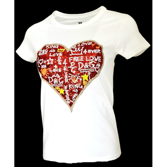 "Red Heart Patch" T-Shirt