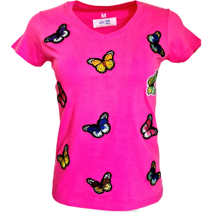 Butterflies Patch T-Shirt