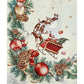 Luxury jacquard tablecloth "Merry Christmas"