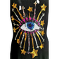 "Evil Eye"Black Dress