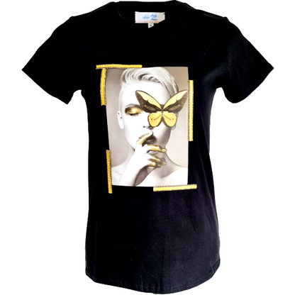 "Dame D'or" Black T-Shirt