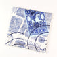 100% Twill Silk Scarf "Timbre De Paris "